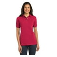 thumbnail image 1 of Port Authority Women's Heavyweight Cotton Pique Classic Fit Polo Shirt Red 2X-Large, 1 of 4