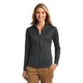 thumbnail image 1 of Port Authority L805 Ladies Vertical Texture Full-Zip Jacket, Womens Activewear, 1 of 6