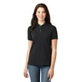 thumbnail image 1 of Port Authority Women's Pique Knit Collar Short Sleeve Polo Shirt - L420, 1 of 2