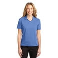 thumbnail image 1 of Port Authority Women's Rapid Dry V-Neck Collar Polo Shirt - L455, 1 of 3