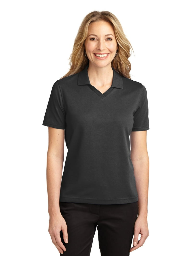 Port Authority Women's Rapid Dry V-Neck Collar Polo Shirt - L455