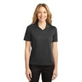 thumbnail image 1 of Port Authority Women's Rapid Dry V-Neck Collar Polo Shirt - L455, 1 of 2