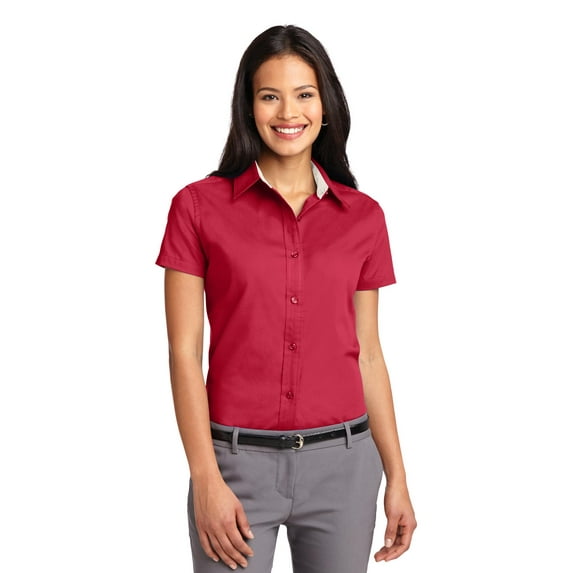 Port Authority Women's Short Sleeve Open Collar Easy Care Shirt - L508