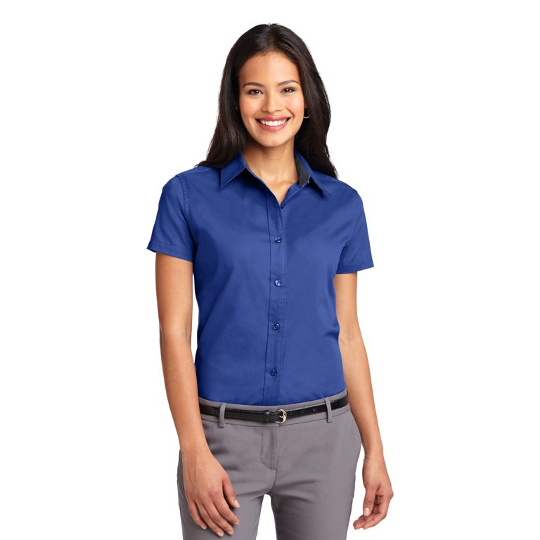 Port Authority Women's Short Sleeve Open Collar Easy Care Shirt - L508