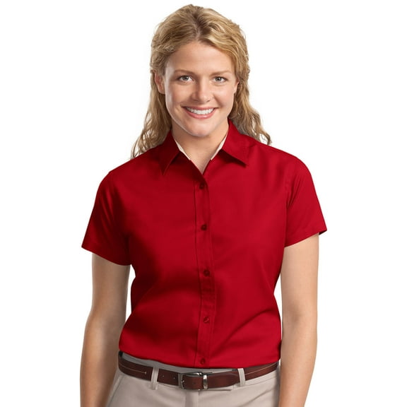 Port Authority Women's Short Sleeve Open Collar Shirt