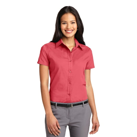 Port Authority Women's Short Sleeve Open Collar Easy Care Shirt - L508
