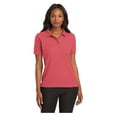 thumbnail image 1 of Port Authority Women's Short Sleeve Silk Touch Classic Polo Shirt Hibiscus Large, 1 of 4