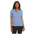 thumbnail image 1 of Port Authority Women's Short Sleeve Silk Touch Classic Polo Shirt Light Blue Medium, 1 of 4