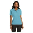 thumbnail image 1 of Port Authority Women's Short Sleeve Silk Touch Classic Polo Shirt Maui Blue 5X-Large, 1 of 4