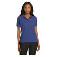thumbnail image 1 of Port Authority Women's Short Sleeve Silk Touch Classic Polo Shirt Mediterranean Blue 6X-Large, 1 of 4