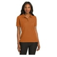 thumbnail image 1 of Port Authority Women's Short Sleeve Silk Touch Classic Polo Shirt Texas Orange 2X-Large, 1 of 4