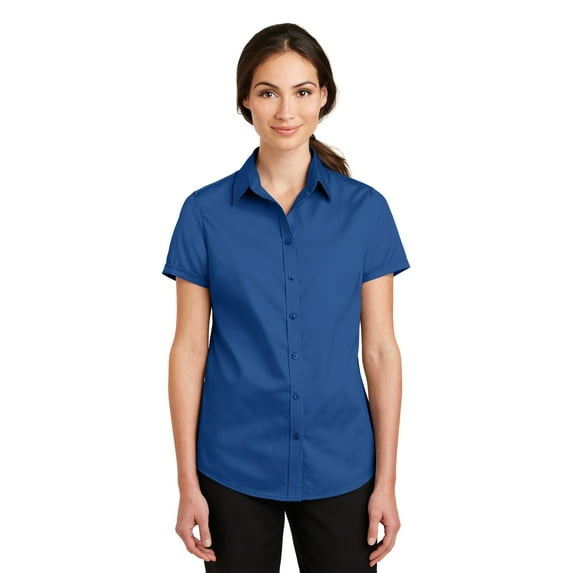 Port Authority Women's Short Sleeve SuperPro Twill Shirt L664