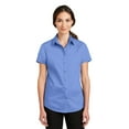 thumbnail image 1 of Port Authority Women's Short Sleeve SuperPro Twill Shirt. L664, 1 of 6