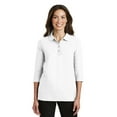 thumbnail image 1 of Port Authority Women's Silk Touch 3/4-Sleeve Polo. L562, 1 of 2