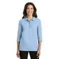 thumbnail image 1 of Port Authority Women's Silk Touch 3/4-Sleeve Polo Shirt - L562, 1 of 1