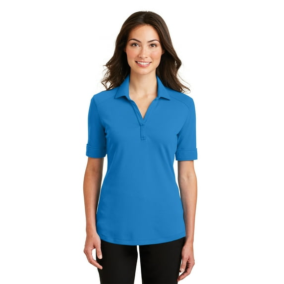 Port Authority Women's Silk Touch Interlock Performance Polo. L5200