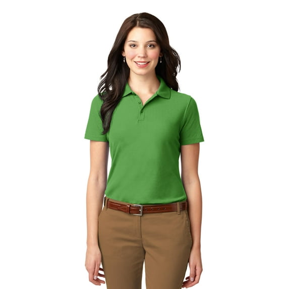 Port Authority Women's Stain-Resistant Flat Knit Collar Polo Shirt - L510