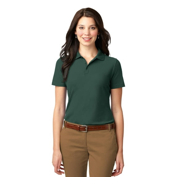 Port Authority Women's Stain-Resistant Flat Knit Collar Polo Shirt - L510