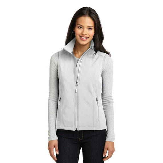 Port Authority Women's VersatileCore Soft Shell Vest, Marshmallow, Small