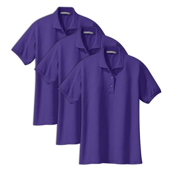 Port Authority Womens Silk TouchTM Polo, Pack of 3