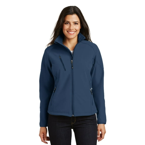 Port Authority Textured Soft Shell Jacket (L705) Insignia Blue, XS