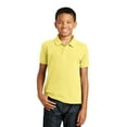thumbnail image 1 of Port Authority Youth Core Classic Pique Polo-XL (Lemon Drop Yellow), 1 of 6