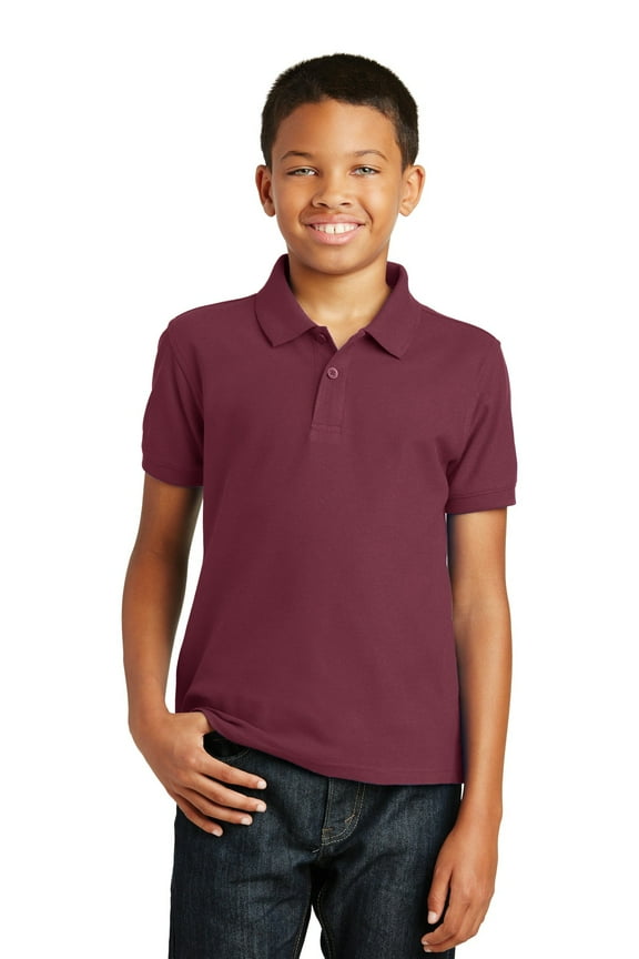 Youth Core Classic Pique Polo. Y100