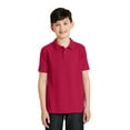 thumbnail image 1 of Port Authority Youth Silk Touch Polo-XL (Red), 1 of 6