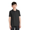thumbnail image 1 of Port Authority Youth Silk Touch Polo. Y500 , Y500 , Black , Large, 1 of 2