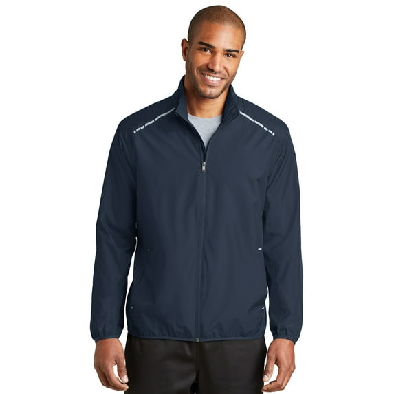 Port Authority Zephyr Reflective Hit Full Zip Jacket-2XL (Dress Blue Navy)