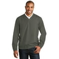 thumbnail image 1 of Port Authority Zephyr V Neck Pullover-S (Grey Steel), 1 of 6