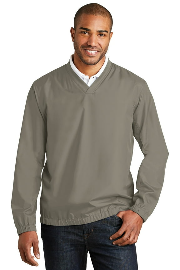Zephyr V Neck Pullover-S (Stratus Grey)