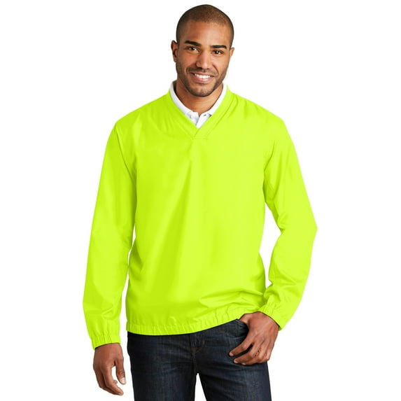 Port Authority Zephyr V Neck Pullover-XS (Safety Yellow)