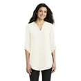 thumbnail image 1 of Port AuthorityLadies 3/4-Sleeve Tunic Blouse Lw701 - Ivory Chiffon - S, 1 of 4
