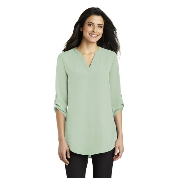Port AuthorityLadies 3/4-Sleeve Tunic Blouse Lw701 - Misty Sage - XS