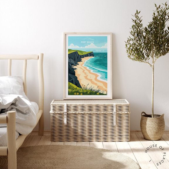 Port Beach Australia Coastal Scene Home Decor