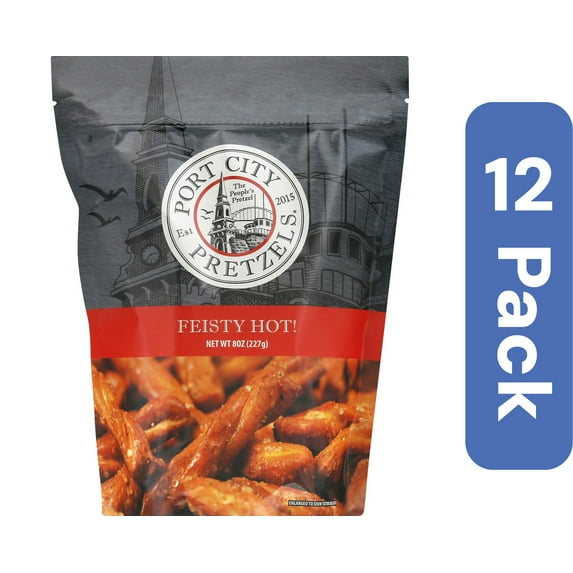 Port City Pretzels Feisty Hot 8 oz (Pack Of 12)