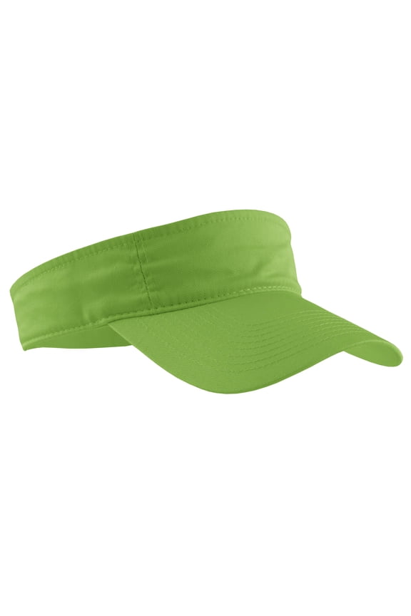 Port & Co Adult Female Women Plain Visor Green Oasis One Size Fits All