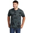 thumbnail image 1 of Port & Co Adult Male Men Crew Neck Dye Short Sleeves T-Shirt Black Small, 1 of 4