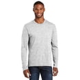thumbnail image 1 of Port & Co Adult Male Men Crew Neck Plain Long Sleeves T-Shirt Ash 4X-Large, 1 of 4