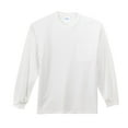 thumbnail image 1 of Port & Co Adult Male Men Heather Long Sleeves T-Shirt White Large Tall, 1 of 4
