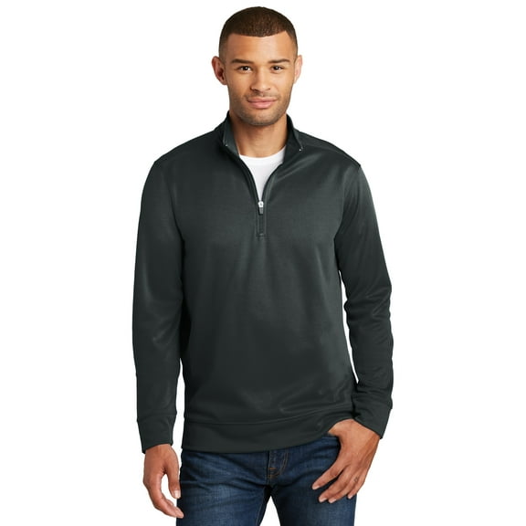 Port & Co Adult Male Men Plain Long Sleeves Sweatshirt Jet Black 2X-Large