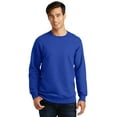 thumbnail image 1 of Port & Co Adult Male Men Plain Long Sleeves Sweatshirt True Royal X-Small, 1 of 6