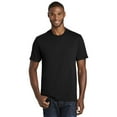 thumbnail image 1 of Port Co Adult Male Men Plain Short Sleeves T-Shirt Jet Black 3X-Large, 1 of 4