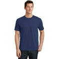 thumbnail image 1 of Port & Co Adult Male Men Plain Short Sleeves T-Shirt Team Navy Medium, 1 of 6