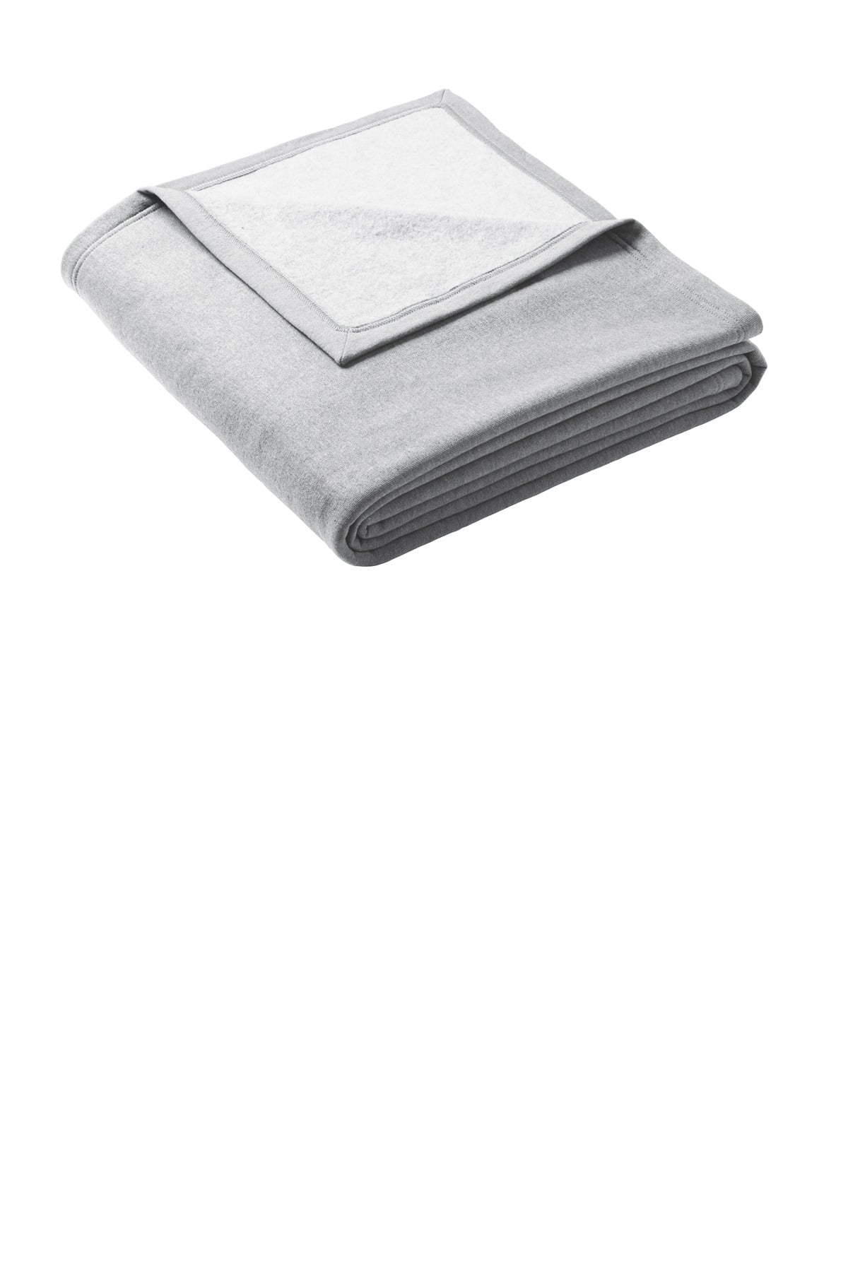 Port & Company Light Gray Oversized Fleece Blanket