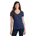 thumbnail image 1 of Port & Co LPC450V Ladies Fan Favorite V-Neck Tee, Team Navy - Medium, 1 of 2