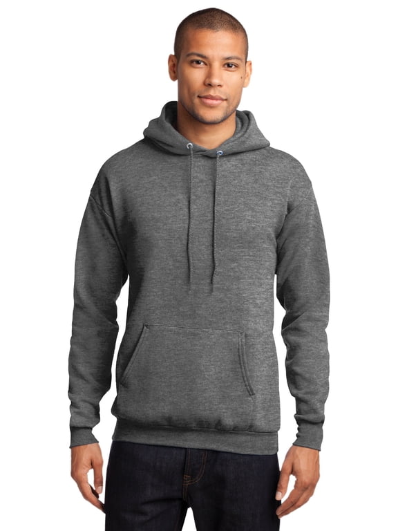 Men Male Cowl Neck Sweatshirt Graphite Hthr Large