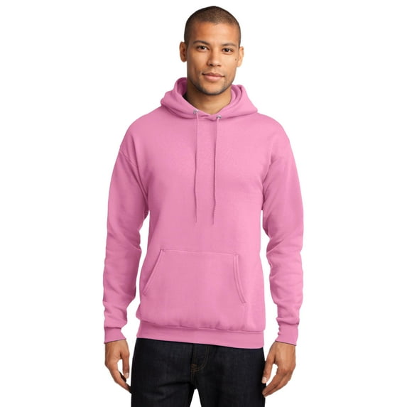 Port & Co. Men's Classic Pullover Hooded Sweatshirt Candy Pink