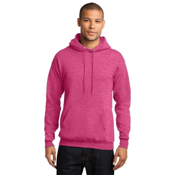 Port & Co. Men's Classic Pullover Hooded Sweatshirt Heather Sangria